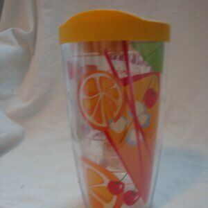 Tervis Tumbler Tequilla Sunrise Recipe 16 oz VGUC